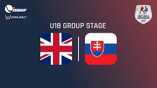 GREAT BRITAIN quotU18quot  SLOVAKIA quotU18quot WJC 2024 Žilina [upl. by Loella]