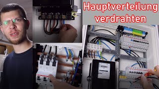 Hauptverteilung verdrahten Sicherungskasten ElektroM [upl. by Mack]