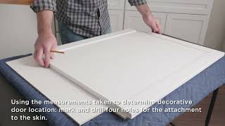 How to Install a Decorative Cabinet End Panel [upl. by Rovit]