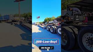 Fontaine Magnitude 55H 55ton lowboy 22 inch deck height with pin on axle trucking heavyhaul [upl. by Osy]