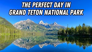 The PERFECT Day in Grand Teton National Park  Taggart Lake amp Bradley Lake [upl. by Enilauqcaj810]