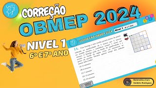 QUESTÃO 14 OBMEP 2024 NIVEL 1 [upl. by Perceval]