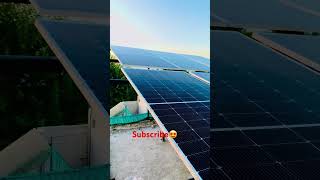 solar panel canadian 550 watta system installation ☺️solarenergy viral solar solarsystem r [upl. by Jamey]