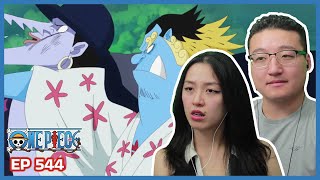 JIMBEI VS ARLONG  One Piece Episode 544 Couples Reaction amp Discussion [upl. by Suolhcin]