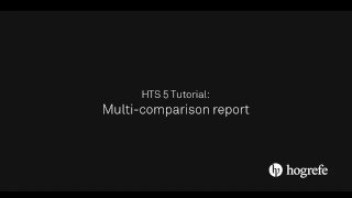 HTS Tutorial Multicomparison report [upl. by Relluf]