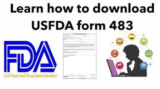 Learn how to download form 483 from USFDA website [upl. by Genni322]