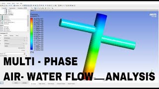 ANSYS FLUENT  AirWater Multiphase Flow Analysis Tutorial  Ansys Fluent CFD Analysis Tutorial [upl. by Cheke]