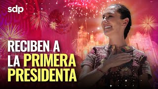 CLAUDIA SHEINBAUM PRESIDENTA de México 🇲🇽 recibe el BASTÓN de MANDO 😮 en el ZÓCALO EN VIVO [upl. by Mintun194]