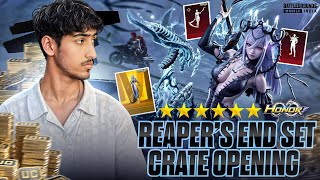 The Reaper’s blessing ultimate set crate opening 35000 uc 🔥luckiest crate opening bgmi [upl. by Acinelav433]