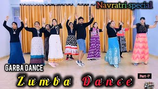 15mins GARBA Dance Workout  Easy Steps Exercise to Lose weight 35kgs Zumba Dance zumba part 7 [upl. by Nairolf]