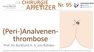 Analvenenthrombose Perianalvenenthrombose CHIRURGIE APPetizer Nr 95 [upl. by Phelgon630]