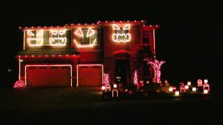 Halloween Light Show 2010 HD  Monster Mash [upl. by Miarfe]