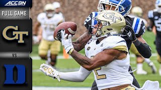 Georgia Tech vs Duke Full Game  2021 ACC Football [upl. by Coraline]