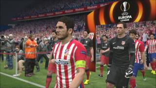 UEFA Europa League Anthem in PES 2016 Hamburg 2010Amsterdam 2013 [upl. by Annahpos]