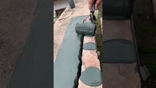 Amazing Process 💦 waterproofing part 184 easily solve problem short shortsfeed waterproofing [upl. by Ahsuatan]