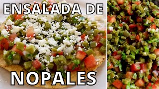 How To Make THE BEST Ensalada de Nopales  Mexican Cactus Salad  Tostadas de Nopales A La Mexicana [upl. by Rundgren521]