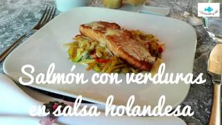 Salmón en SALSA HOLANDESA ¡Cocinando y olé [upl. by Opportuna107]