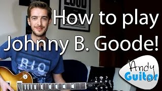 Johnny Be Goode Guitar Lesson  Intro Lead Tutorial  Chuck Berry [upl. by Dnomra]