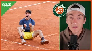 How Carlos Alcaraz Beat Zverev for 1st Roland Garros 3rd Major  THE SLICE [upl. by Annaya]