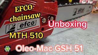 Oleomac  GSH 51  EFCO MTH 510  unboxing  kutudan çıkarma oleomac [upl. by Debi]