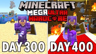 I Survived 400 Days in Mega Ultra Hardcore Minecraft Minecraft Hardcore 100 Days [upl. by Aela]