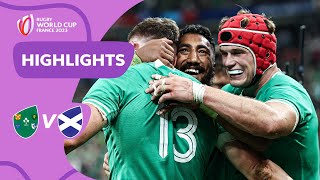 Ireland power past Scotland to quarters  Ireland v Scotland  Rugby World Cup 2023 Highlights [upl. by Erastus11]