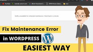 How To Fix Briefly Unavailable for Scheduled Maintenance in WordPress 2022  Hostinger [upl. by Otiv]