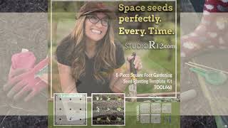 Garden Like a Pro Square Foot Garden Seed Spacing Template Tool Explained [upl. by Asit665]