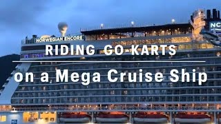 Go Kart Track on the Norwegian Encore Cruise Ship gokart norwegiancruiseline ncl gokarttrack [upl. by Colver]