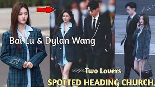 Dylan Wang And Bai Lu Spotted Holding Heading To Same Church In Beijing [upl. by Ahsilrae]