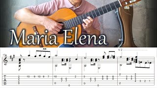 Maria Elena  Fingerstyle Guitar  TAB [upl. by Niahs148]