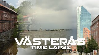 Västerås Sweden  The port city to lake Mälaren  Time lapse [upl. by Elime128]