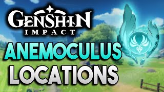 All Anemoculus Locations 【Genshin Impact】 [upl. by Brendon]