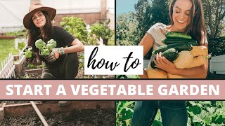 How To Start A Vegetable Garden  Gardening Tips [upl. by Sharai]