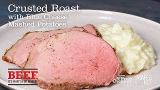 NY Beef Council  Crusted Roast w Blue Cheese Mashed Potatoes [upl. by Nirek]