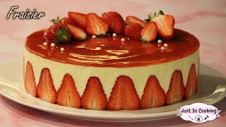 Recette de Fraisier à la Crème Diplomate [upl. by Ateiram]