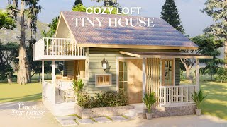 16 ft x 19 ft Tiny House with Loft Design Idea  5x6 Meters  320 Sqft  2 Bedrooms [upl. by Isabelle590]