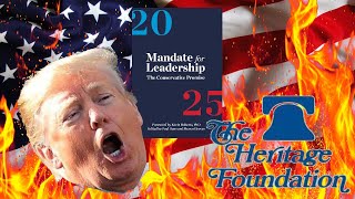 project 2025 Trump praising The Heritage Foundation [upl. by Atalanti]