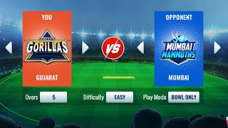 Gujarat Vs Mumbai 5 Overs Cricket Match Superb Gameplay With Facecam Hindi Commentary 👌 [upl. by Eeryn]