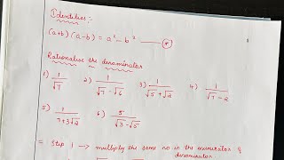 Rationalise the denominator part 2 ncert cbse and state board class 9 [upl. by Brinn481]