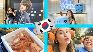 24H COMIGO NA COREIA Meu último Vlog na Coreia 😭 [upl. by Damha410]