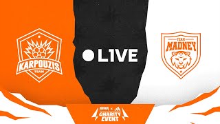 TEAM KARPOUZIS vs TEAM MADNEY  ΜΠΑΜ x adidas Charity Game  LIVESTREAM [upl. by Nerac]