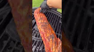 Hot n’ fast Grilled Baby Back Ribs on the Akorn Kamado CharGriller [upl. by Orel326]