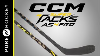 CCM Super Tacks AS4 Pro Hockey Stick  Product Review [upl. by Stephine]