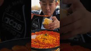 Budaejjigae with ricemukbangfoodmukbangmedia [upl. by Giarg]