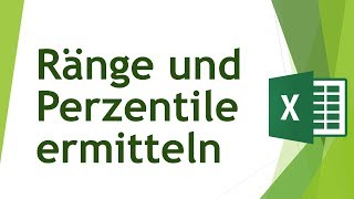 Ränge und Perzentile in Excel ermitteln [upl. by Meg]