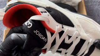 UNBOXING Jordan Air NFHSummit WhiteBlackChili Red [upl. by Laerol]