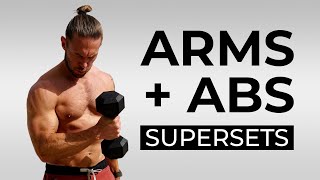 25 Min ARMS and ABS Workout Supersets [upl. by Lodovico]