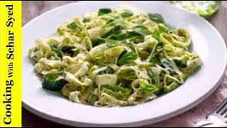 Tasty Spaghetti RecipeVegetable Spaghetti UrduHow to Make Zucchini NoodlesGarlic Zucchini Pasta [upl. by Atsok]