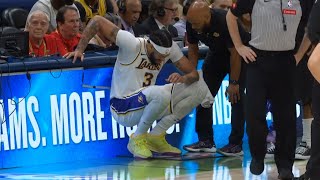 Anthony Davis in pain and can hardly walk after back injury in final game of season [upl. by Haydon]